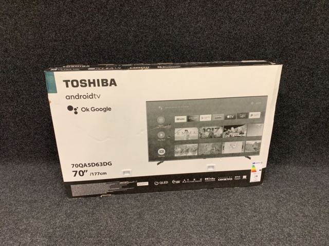 1083648-3 70" 4K UHD QLED Android™ Smart-TV med inbyggd Chromecast Toshiba 70QA5D63DG