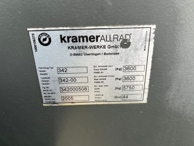 1039648-16 Loader Kramer 380 - 2005