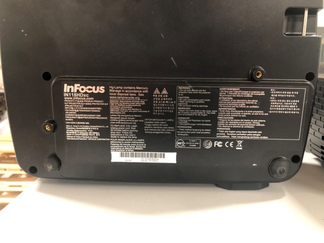 1035247-5 InFocus SP1080 and IN118HDxc projector