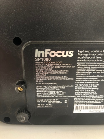 1035247-7 InFocus SP1080 and IN118HDxc projector