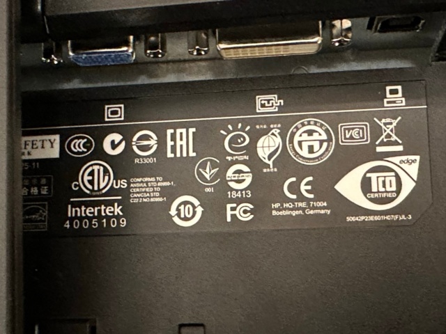 1071130-5 5 monitors Hp E231 Monitor