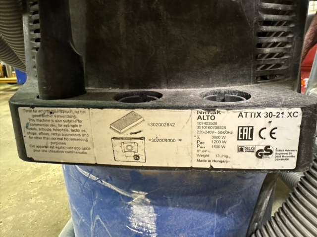 1071286-4 Vacuum cleaner Nilfisk Alto Attix 30-21 XC
