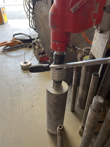 1064774-14 Core drilling machine Weka DK 22 with stand