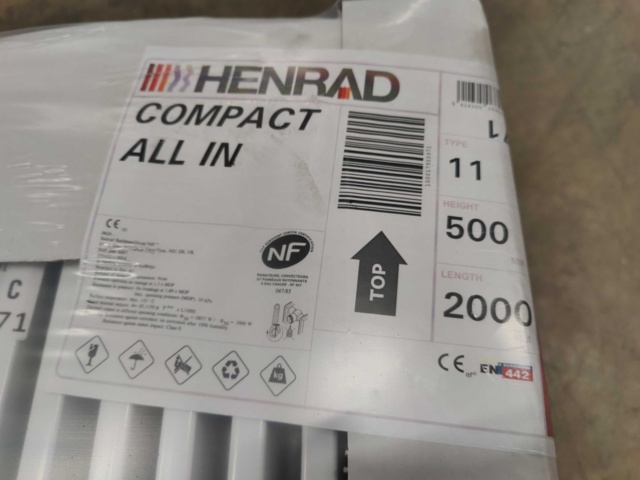 1082515-5 11 Radiators Henrad Compact All In 11 500x2000 mm