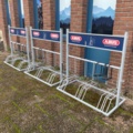 1060370-1 3 bicycle racks with padlocks