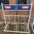 1060370-7 3 bicycle racks with padlocks