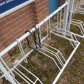 1060370-9 3 bicycle racks with padlocks