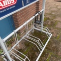 1060370-10 3 bicycle racks with padlocks