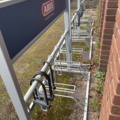 1060370-11 3 bicycle racks with padlocks