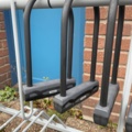 1060370-12 3 bicycle racks with padlocks