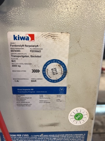 1052652-3 4-Pelarlyft Werther 443JC 4Ton -2013