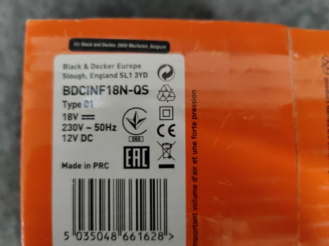 1088342-4 Compressor Black & Decker BDCINF18N-QS