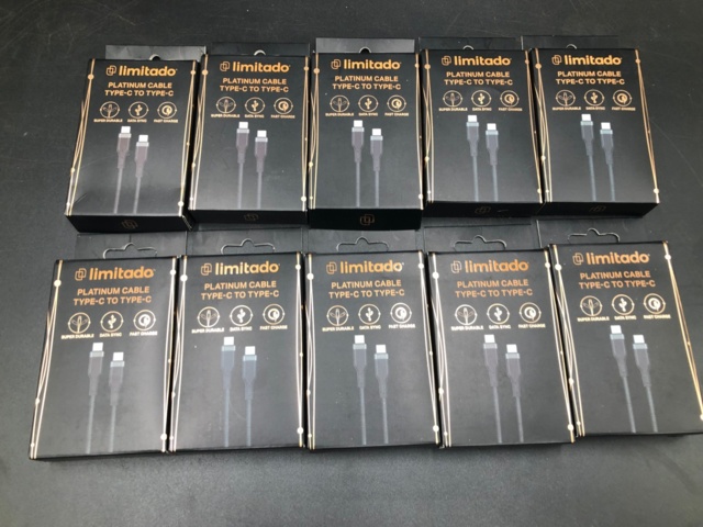 1107111-2 10 st Limitado USB-C – USB-C Ladd & Synk Kabel - Frakt ingår