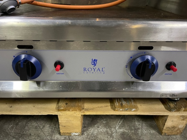 1069263-3 Gas grill table - Double - 74.5 x 40 cm - Smooth - 2 x 3100 W - Natural gas - 20 mbar