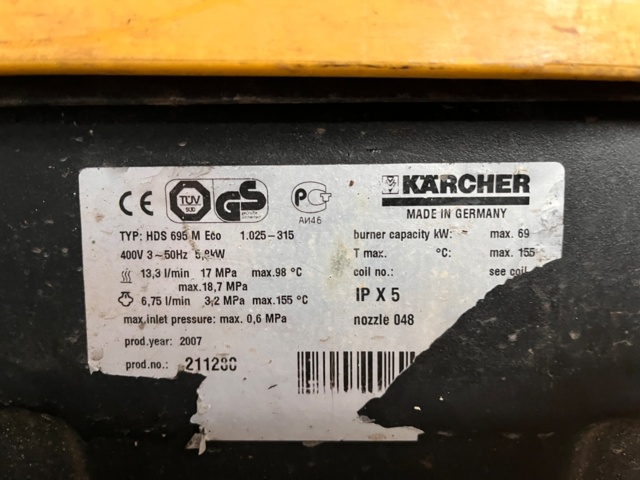 1107740-7 High pressure washer Kärcher HDS 695 M ECO