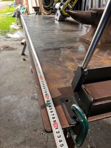 1107752-6 Work table, tin trestle and forge