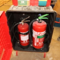 1033941-6 Station on wheels - First Aid, 2 fire extinguishers