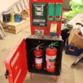 1033941-7 Station on wheels - First Aid, 2 fire extinguishers