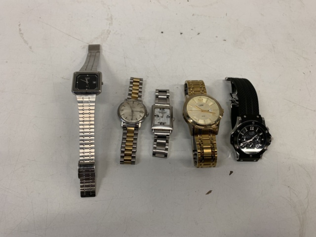 993291-1 Wrist watch 5 pcs Omega Seamaster, Rado, Boys London, GHW, Tajms