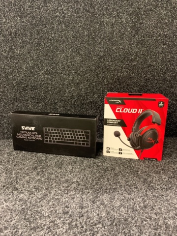 1054560-1 Gaming keyboard Svive Triton Mini 60 & Gaming headset Hyperx Cloud 2