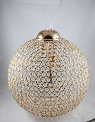 1108499-1 Bling bling ceiling lamp with crystal prisms