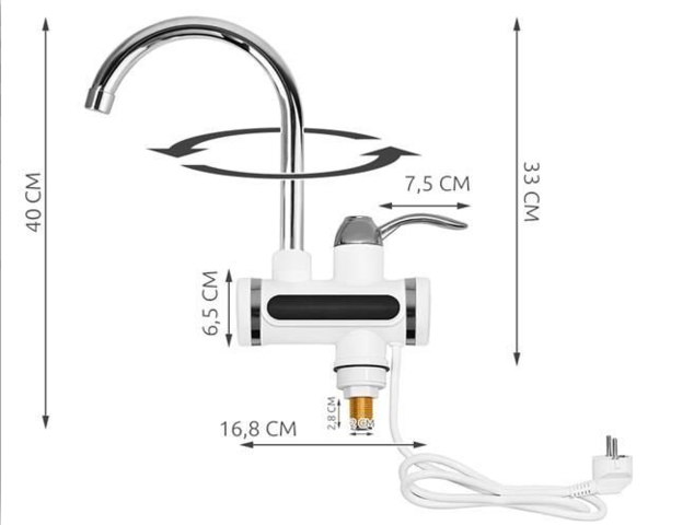 1098922-2 Kran med vattenvärmare
