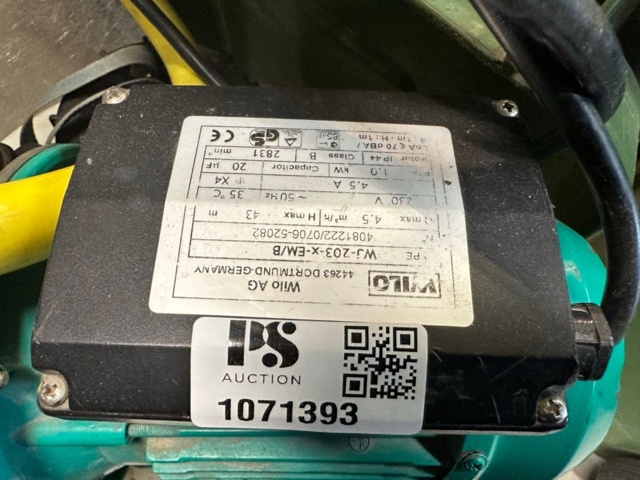 1071393-3 Blandningskärl med pump Wilo WJ 203 X-EM/B