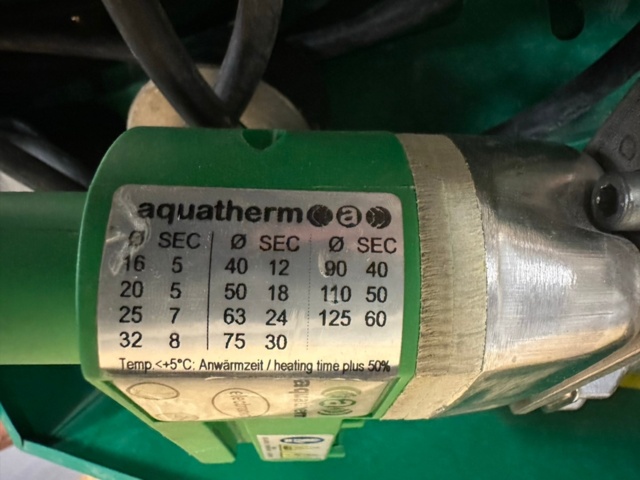 1071351-7 Pipe weld Ritmo Aquatherm AQ 63 TFE