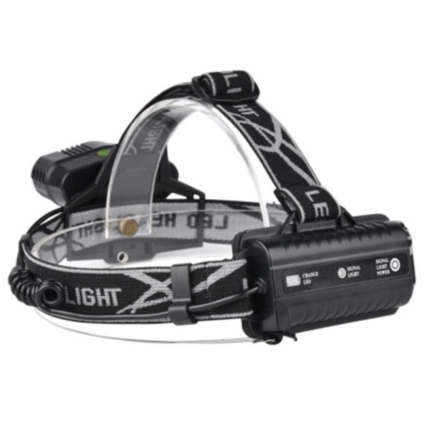 1109054-5 3 headlamps with 5 LEDs, 5000 Lumen, rechargeable - Shipping included