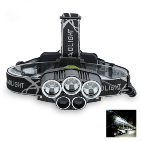 1109054-7 3 headlamps with 5 LEDs, 5000 Lumen, rechargeable - Shipping included