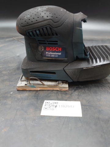 1102947-2 Bosch plane sander, GSS 18V-10 - Shipping included