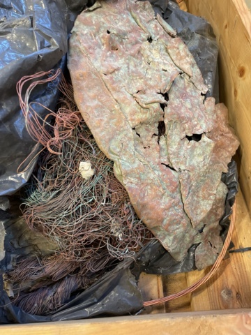 998891-3 80 kilos of copper wire / copper scrap