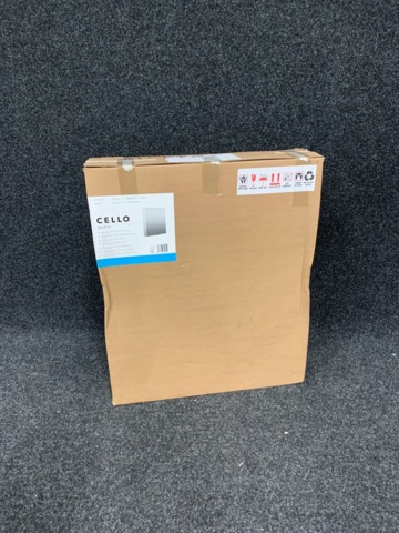 1098987-2 Mirror cabinet Cello Wave White 46Cm