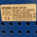 1109237-6 Grinding machine PFERD MEW 18/150 with many accessories