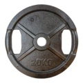 1098655-2 2 weight plates black metal 20 kg (50 mm)