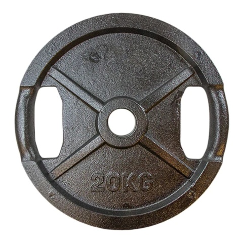 1098655-2 2 weight plates black metal 20 kg (50 mm)
