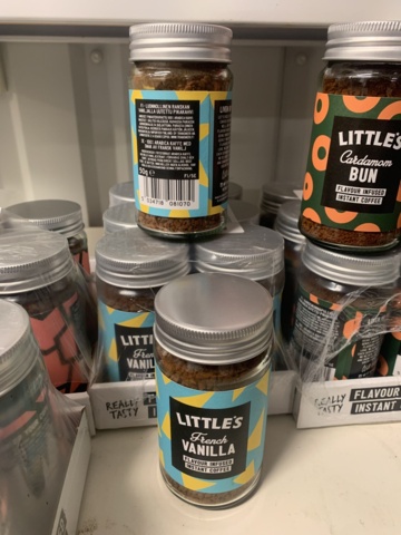 993296-5 Flavored instant coffee, throat lozenges, popcorn seasoning