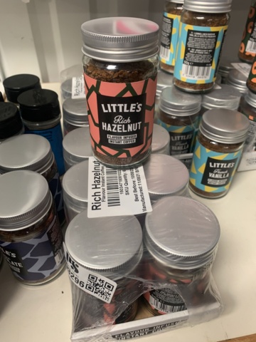 993296-6 Flavored instant coffee, throat lozenges, popcorn seasoning