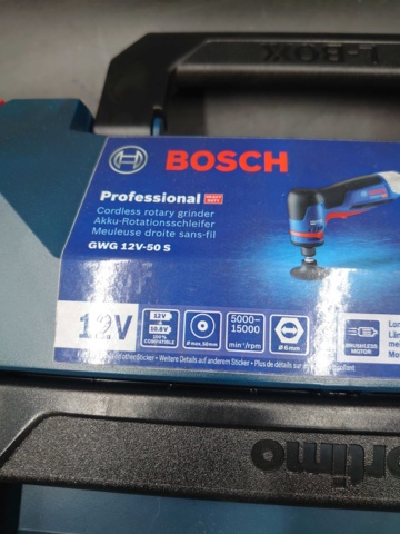 1102992-3 Bosch Angled Straight Grinder, GWG 12V-50S without battery and charger - Shipping included