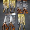 1103001-1 3 Stanley sheet metal scissors + 4 universal scissors - Shipping included