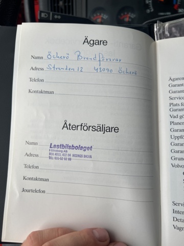 1051245-47 Fire truck/Fire truck Volvo FL 614 4X2 with mast, ladder & tank - 1987