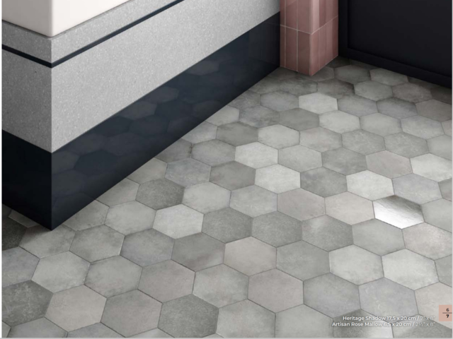 1109975-1 40m² Granite ceramic/tile, Equipe Heritage Shadow 175x200mm