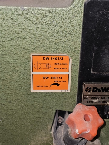 1099221-5 Dewalt bandsaw table model 3503