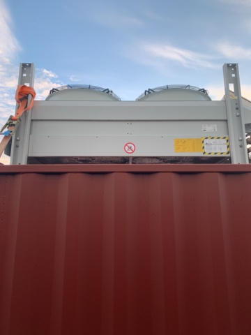 1034805-23 Container 10 feet with coolant cooler on the roof