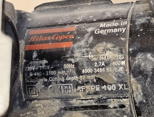 1099227-3 Atlas Copco jigsaw, Dewalt angle grinder, Skil heat gun and Wurth angle grinder EPM 200