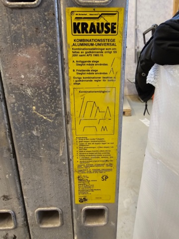1099236-4 Krause folding combination ladder with a maximum length of 480 cm