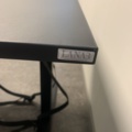993374-4 Office furniture: Electric raise/lower desk LANAB, ergonomic office chair Malmstolen