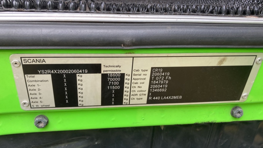 1110098-19 Scania R440 TMA Truck