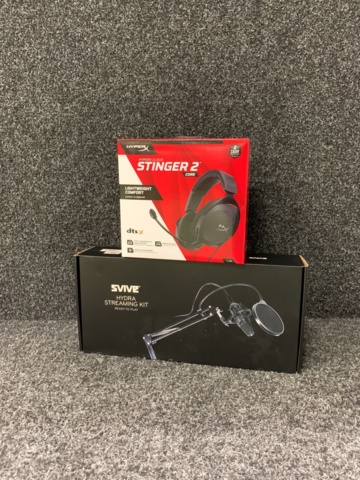 1054592-1 Gaming headset HyperX Cloud Stinger 2 & Svive Hydra Streaming Kit