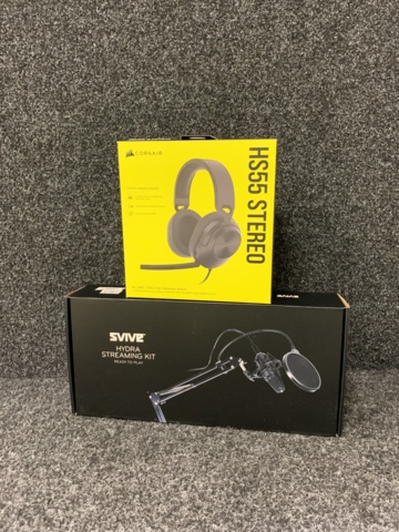1054593-1 Svive Hydra Streaming Kit & Corsair HS55 Stereo Headset (carbon)